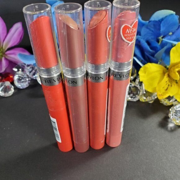 Revlon Coral Lip Gloss New York Ultra HD Make Up Gel Lip Care 740 Color Lipstick - Picture 5 of 7